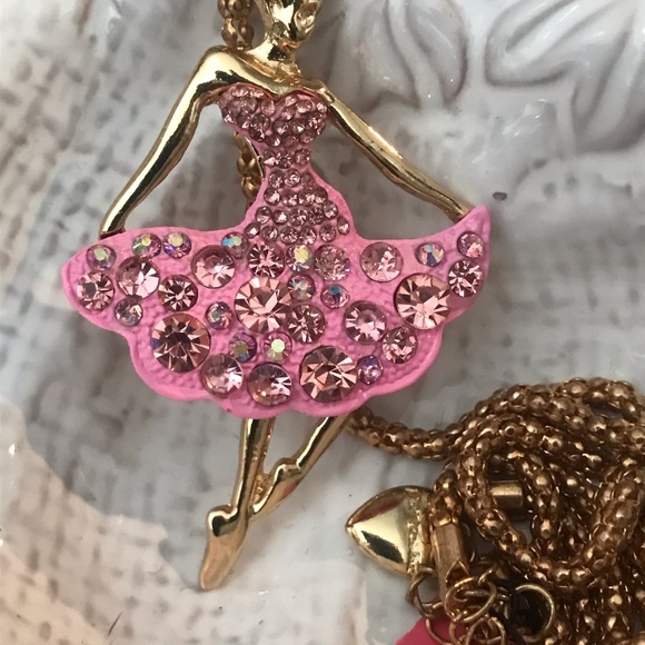 Betsey Johnson Ballerina necklace - Picture 3 of 4
